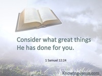 1 Samuel 12:24